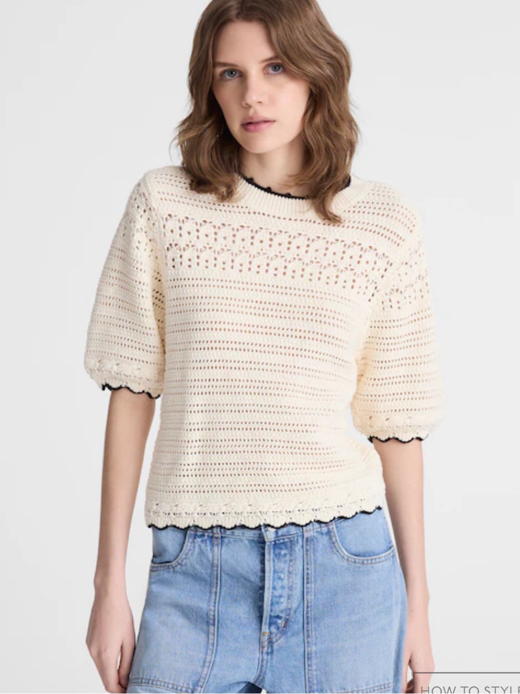 Nwt Madewell Textured Sweater Tee In 100% Cotton
